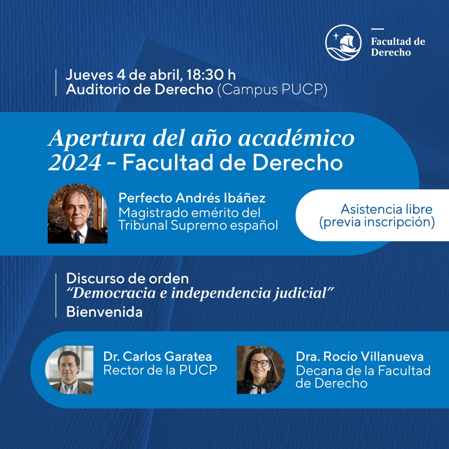 ¡Participa en la apertura del año académico 2024 de nuestra Facultad de ...