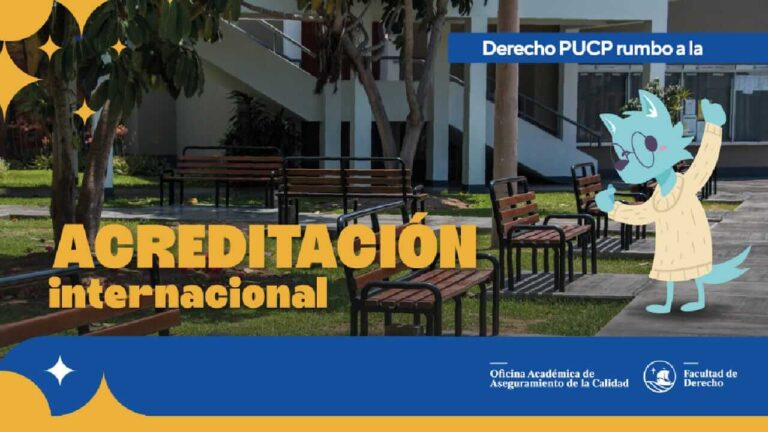 Portada del video «Derecho PUCP rumbo a la acreditación internacional».